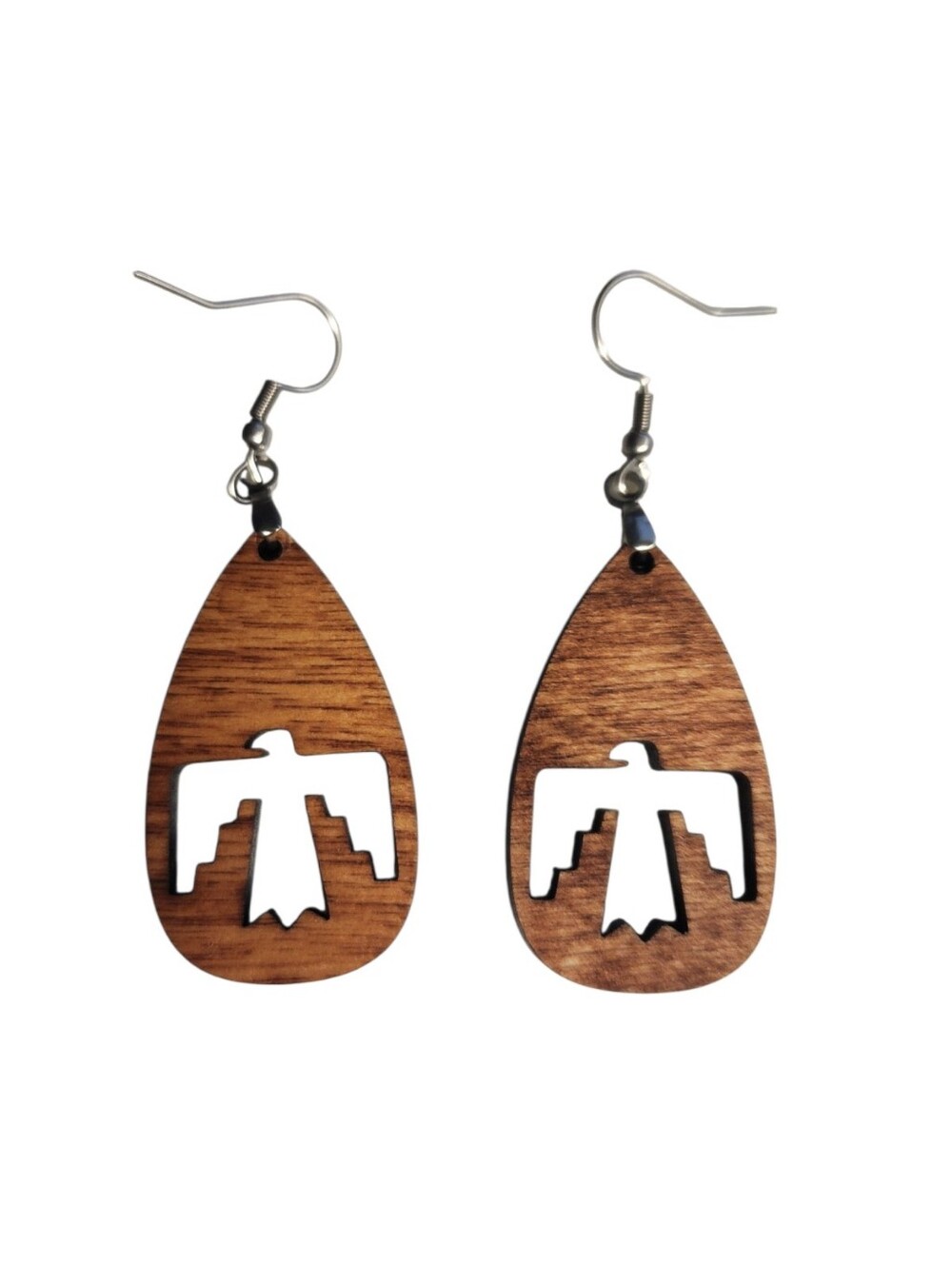 Thunder Sky Sentinel Wood Drop Earrings